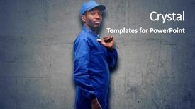  Presentation with african american black couple - Audience pleasing theme consisting of vains - african black plumber man proud backdrop and a ocean colored foreground