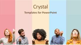  Presentation with angry people - Presentation design featuring vains - cool group of people woman background and a cream colored foreground