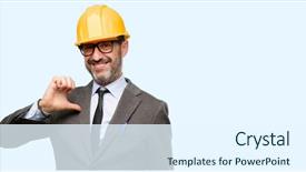  Presentation with architect - PPT layouts having vains - senior architect or engineer proud background and a sky blue colored foreground