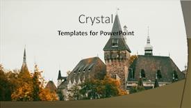  Presentation with budapest - PPT layouts having vajdahunyad-castle-with-beautiful-sunlight background and a white colored foreground