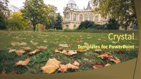  Presentation with budapest - Presentation with vajdahunyad-castle-with-beautiful-sunlight background and a tawny brown colored foreground