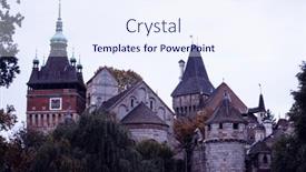  Presentation with budapest - PPT layouts enhanced with vajdahunyad-castle-with-beautiful-sunlight background and a sky blue colored foreground