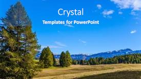  Presentation with tourism hiking - Slide deck consisting of val-gardena-italy-alpe-di background and a cobalt blue colored foreground