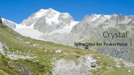  Presentation with refuge - Presentation theme featuring val-veny-italy-august-27 background and a light gray colored foreground