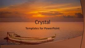  Presentation with lake - Amazing presentation theme having valencia el saler wetland backdrop and a red colored foreground