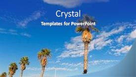  Presentation with palm beach - Slide deck enhanced with valencia-malvarrosa-las-arenas-beach background and a teal colored foreground