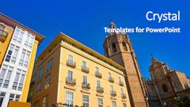  Presentation with free air traffic control tower bandara - Amazing PPT layouts having valencia plaza de la reina backdrop and a  colored foreground