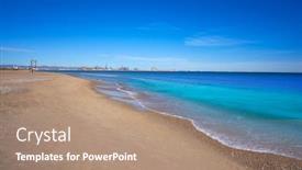  Presentation with sea port - Cool new presentation with valencia port view from pinedo backdrop and a coral colored foreground