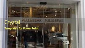  Presentation with retail store - Amazing slide set having valencia-spain-dec-27 backdrop and a tawny brown colored foreground