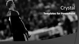  Presentation with champions league - Presentation featuring valencia-spain-february-15-neuer background and a dark gray colored foreground