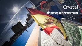  Presentation with world flag - 