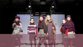  Presentation with runway fashion - Slide set featuring valencia-spain-january-21-unidentified background and a violet colored foreground