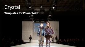  Presentation with fashion show - Beautiful PPT theme featuring pretty teacher smiling at camera at top of classroom at the elementary school backdrop and a gray colored foreground