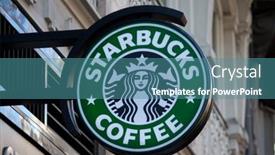  Presentation with starbucks - Amazing presentation theme having valencia-spain-january-27-2014 backdrop and a teal colored foreground