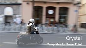  Presentation with commuter - Presentation enhanced with valencia-spain-january-28-2014 background and a gray colored foreground