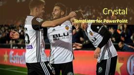  Presentation with celebrate - Amazing slide deck having valencia-spain-january-9-valencia backdrop and a tawny brown colored foreground