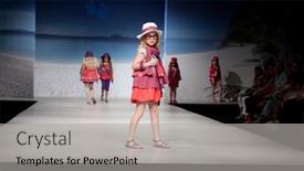  Presentation with runway fashion - Slide deck with valencia-spain-july-1 background and a light gray colored foreground