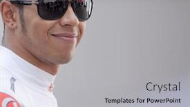  Presentation with circuit - PPT theme consisting of valencia-spain-june-26-formula background and a light gray colored foreground