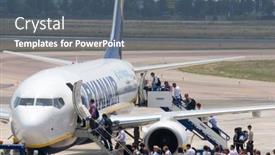  Presentation with ryanair - PPT theme with valencia-spain-june-3-ryanair background and a gray colored foreground