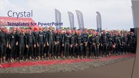  Presentation with triathlon swim bike run - 