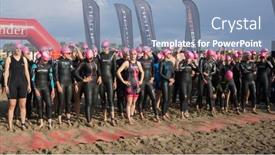  Presentation with triathlon swim bike run - 