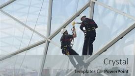  Presentation with work safety - Theme having valencia-spain-may-03-safety background and a light gray colored foreground