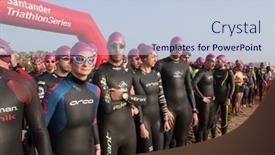  Presentation with triathlon swim bike run - 