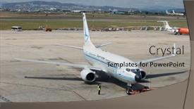  Presentation with airline - Cool new presentation theme with valencia-spain-may-14-romanian backdrop and a light gray colored foreground