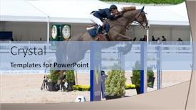  Presentation with equestrian - Cool new slide deck with valencia-spain-may-9 backdrop and a  colored foreground