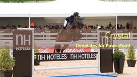  Presentation with equestrian - Slide deck having valencia-spain-may-9 background and a  colored foreground