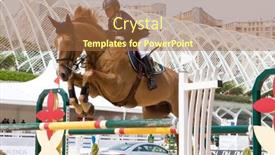  Presentation with equestrian - Beautiful slide set featuring valencia-spain-may-9 backdrop and a  colored foreground