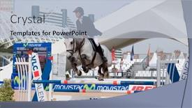  Presentation with equestrian - Presentation design having valencia-spain-may-9 background and a  colored foreground