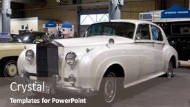  Presentation with rolls royce - Presentation theme enhanced with valencia-spain-october-16-restored background and a gray colored foreground