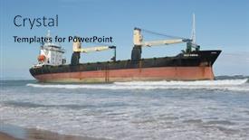  Presentation with ship storm - Amazing presentation theme having valencia-spain-sept-30 backdrop and a light blue colored foreground