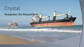  Presentation with cargo - PPT theme featuring valencia-spain-sept-30 background and a light blue colored foreground