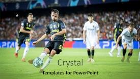  Presentation with champions league - PPT layouts with valencia-spain-setember-19-5 background and a yellow colored foreground