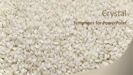  Presentation with rice - PPT theme consisting of valencian-bomba-rice-for-paella background and a soft green colored foreground