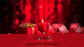  Presentation with valentine - Slide deck with valentine's day valentine red background and a crimson colored foreground