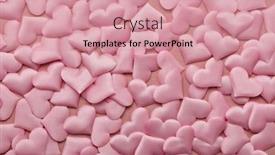  Presentation with wedding invitation card - Presentation theme having valentine-background-from-pink-silk background and a coral colored foreground