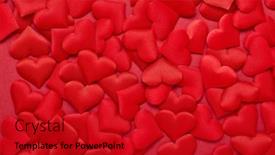  Presentation with wedding invitation card - Audience pleasing PPT theme consisting of valentine-background-from-red-silk backdrop and a crimson colored foreground