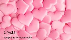  Presentation with pink satin - Colorful PPT theme enhanced with valentine background with pink satin backdrop and a lemonade colored foreground