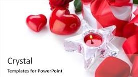  Presentation with ornamental border for the design - Presentation theme enhanced with valentine border design over white background and a white colored foreground