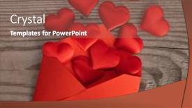  Presentation with wood craft - Audience pleasing slide set consisting of valentine-day-love-letter-envelope backdrop and a violet colored foreground