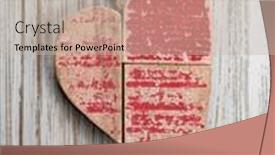  Presentation with valentine - Slide set enhanced with valentine-day-red-heart background and a  colored foreground