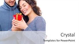  Presentation with relationship - Slides enhanced with valentine gift happy young couple with valentine's day present isolated on white background happy man giving a gift to his girlfriend valentines day holiday scene love relationship concept date background and a white colored foreground
