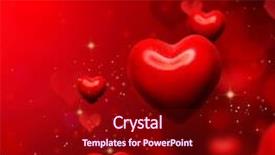  Presentation with abstract red - Theme enhanced with figure weightlifter dumbbells on a wooden background background and a coral colored foreground