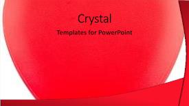  Presentation with classical - PPT theme consisting of image with red love hart background and a red colored foreground