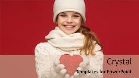  Presentation with teenage love - PPT theme featuring valentine kids - charity happiness and love concept background and a lemonade colored foreground