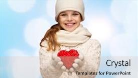  Presentation with christmas presents - PPT layouts enhanced with valentine kids - christmas holidays childhood presents background and a  colored foreground