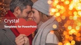  Presentation with love heart - Amazing PPT layouts having valentine-love-couple-holding-heart backdrop and a red colored foreground